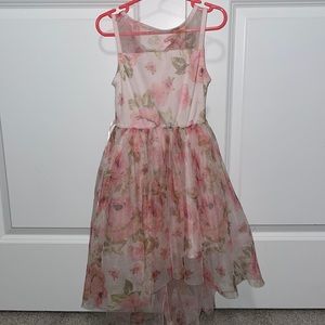 Floral Pink Kids Dress